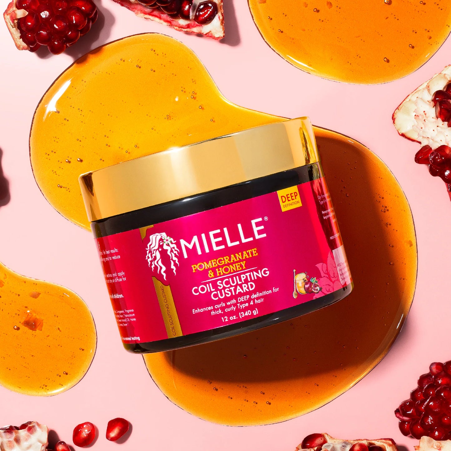 Mielle Organics- Pomegranate & Honey Coil Sculpting Custard Hair Styling Mielle Organics   