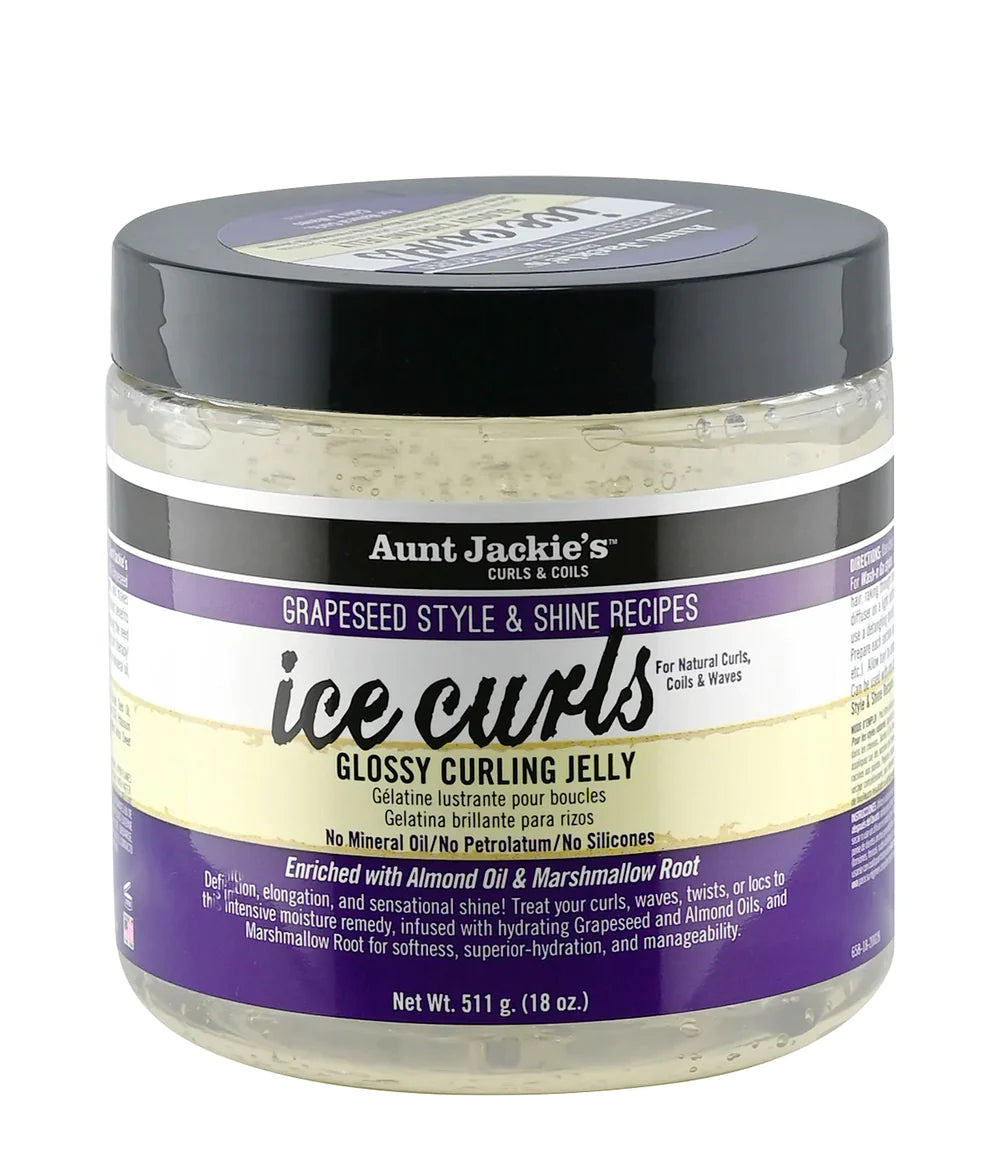 Aunt Jackie's- Grapeseed Ice Curls Glossy Curling Jelly Hair Styling Aunt Jackies   